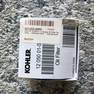Kohler Part # 1205001S Engine Oil Filter - New